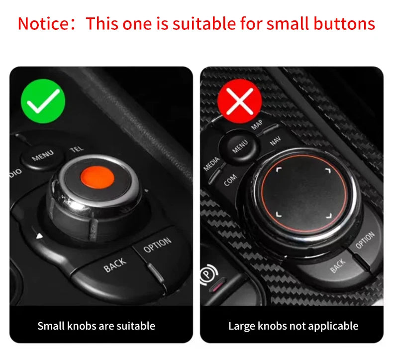 Central Control Volume Multimedia Button Knob Sticker for MINI Cooper F55 F56 F57 F60 Countryman Leather Car Interior Styling