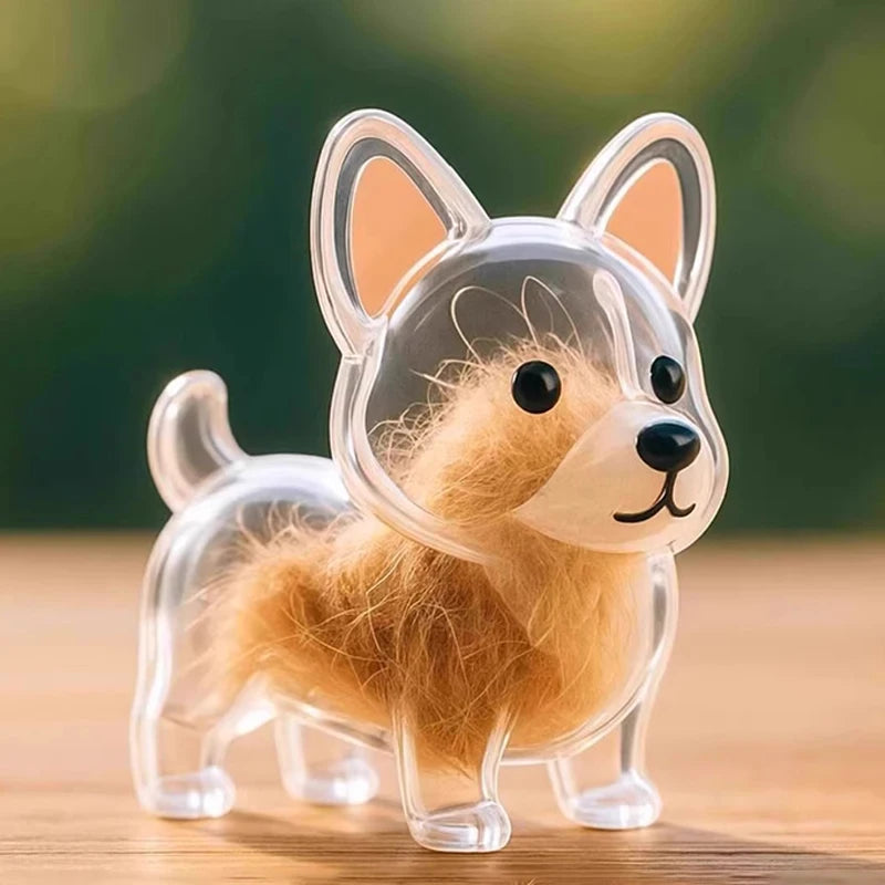 New Clear Puppy Hair Memorial Keepsake Capsule Pet's Dog Fur Container DIY Pendant Keychain Decor Pet Lovers Home Display Gifts