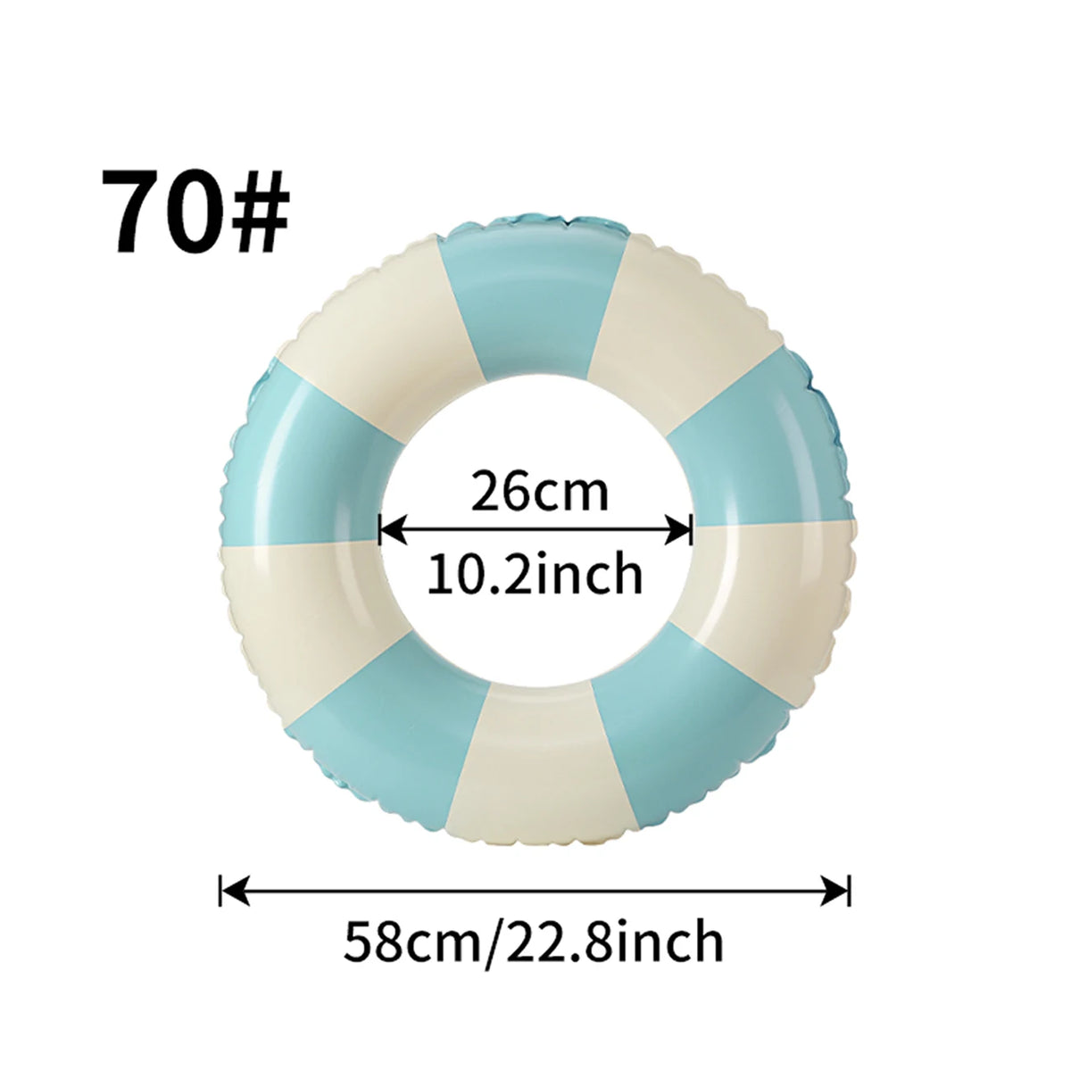 1PC Ins Style Macaron Inflatable Swimming Ring Adult Thickened Pool Float Summer Pool Party Water Toy