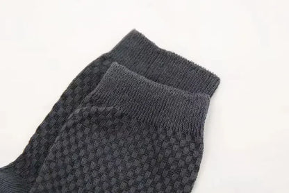 5Pairs/Lot Men's Socks High Quality Bamboo Fiber Business Breathable Deodorizing Socks Men's Casual Socks Large Size EU38-46