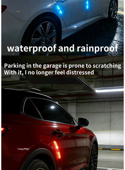 Car doors, electric motorcycles, anti scratch and anti-collision strips, solar warning and anti rear end collision lights, no wi