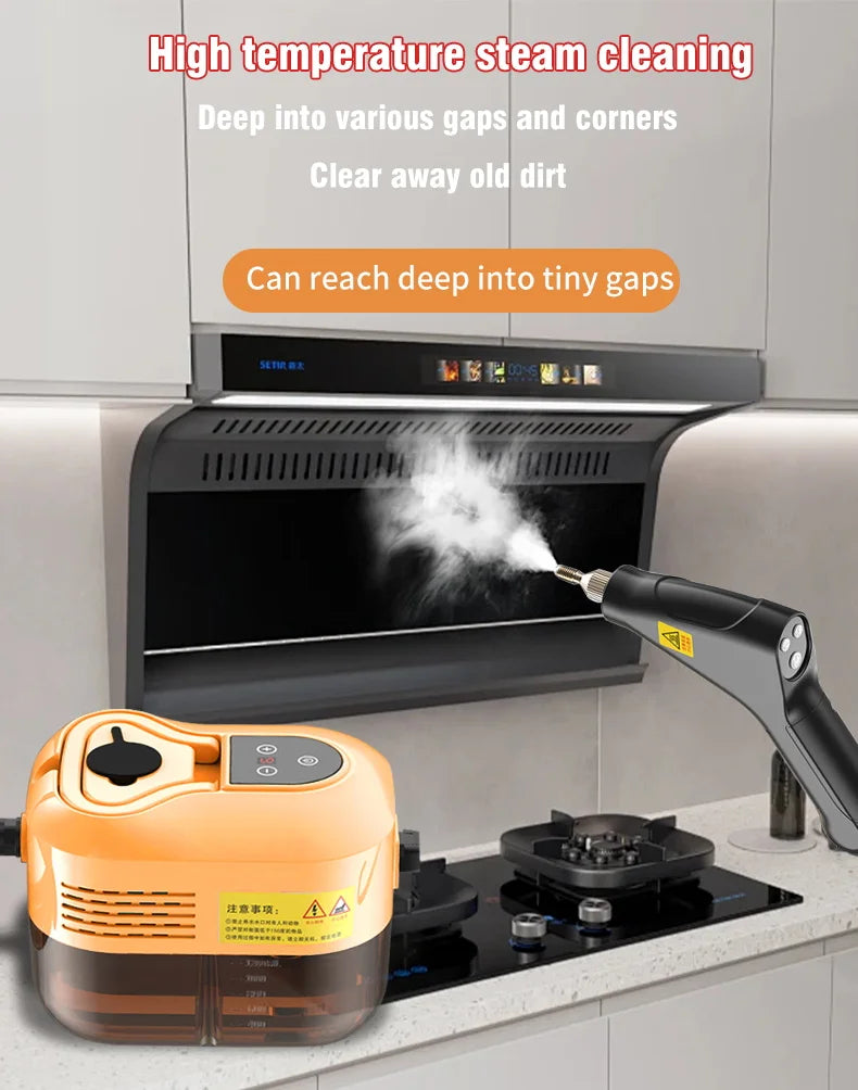 2500W High Pressure High Temperature Household Steam Cleaner For Air Conditioner Kitchen Car Furniture Handheld Steam Cleaner