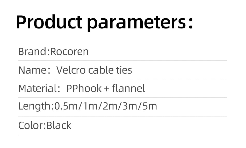 Rocoren Cable Organizer Tearable Wire Winder Ties USB Cable Management Charger Protector For Phone Mouse Earphone Cable Holder