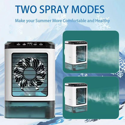 Portable air conditioner 3-speed Mini Air Conditioning 900ml Water Tank Air Cooler with 7-color Night Light For Office Bedroom
