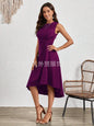 New Women's Dress Slim Sleeveless A-line Skirt Elegant Simple Office Red Korean Midi Skirt for Female