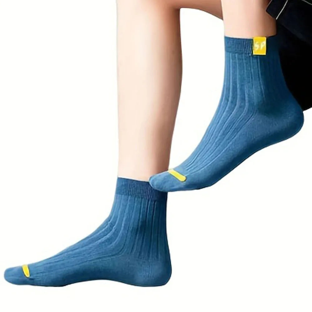 5/10/15/20 Pairs Men Socks Breathable Cotton Sports Stockings Comfortable Men Socks Sweat Absorption Business Socks Letter Print