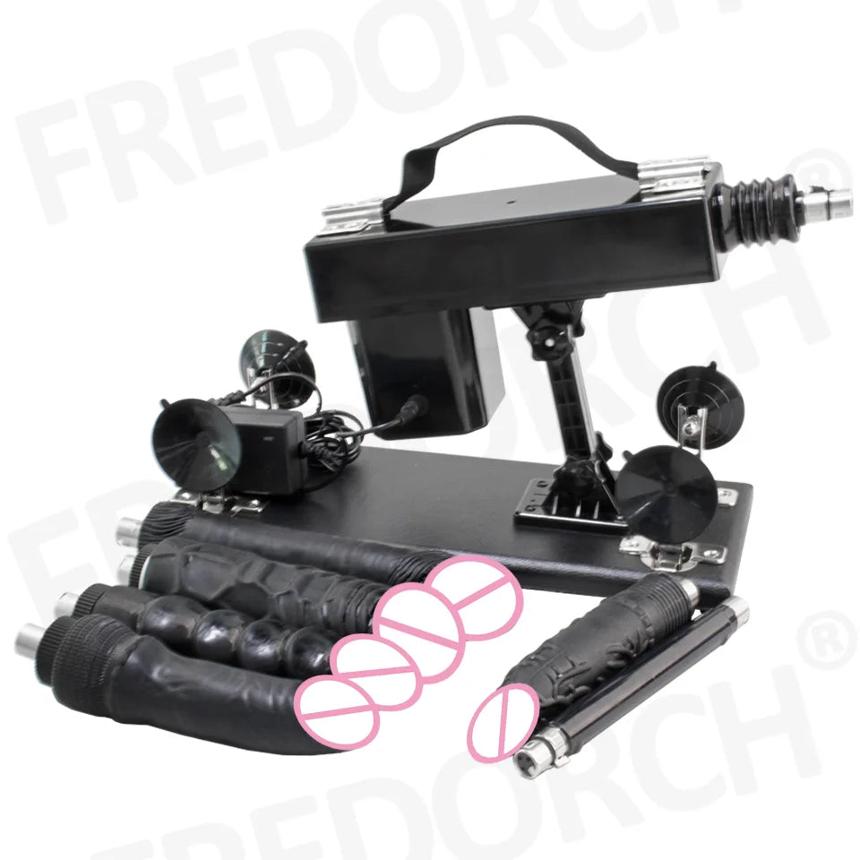 FREDORCH Upgraded Sex Machine for Women with Dildos Automatic Masturbation Machine Pump Gun Love Machine Couple Sex Toys