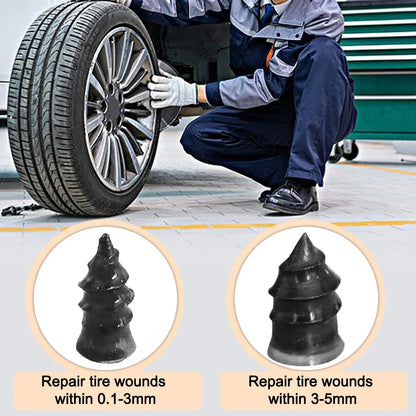 100pcs  Automotive Tire Repair Nail Universal Set Automotive Motorcycle Tire Repair Nail Bicycle Tire Perforation Repair Tool