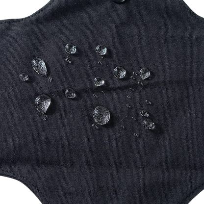 3Pcs Black Pure Cotton Reusable Menstrual Pads Reusable Sanitary Waterproof  Cloth Pads For Heavy Flow Large Sanitary Pads Set