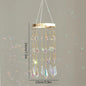 Crystal Suncatcher Stained Glass Crystal Lighting Pendant Chain Hanging Window Wind Chimes Rainbow Maker Home Garden Decoration