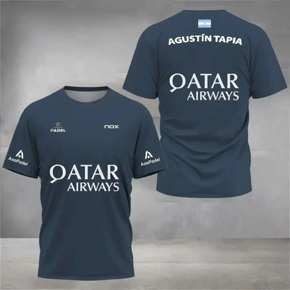Summer Men's and Kids' Badminton and Tennis Sports Training Short Sleeve T-Shirt Casual Streetwear Top for Men