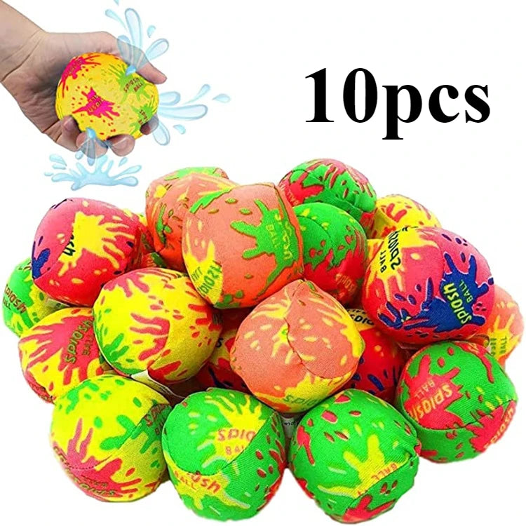 20pcs Dog Toys, Swimming Pool Splash Balls, Reusable Water Cloth Balls, Absorbent Bubble Balls, Summer Beach Parties
