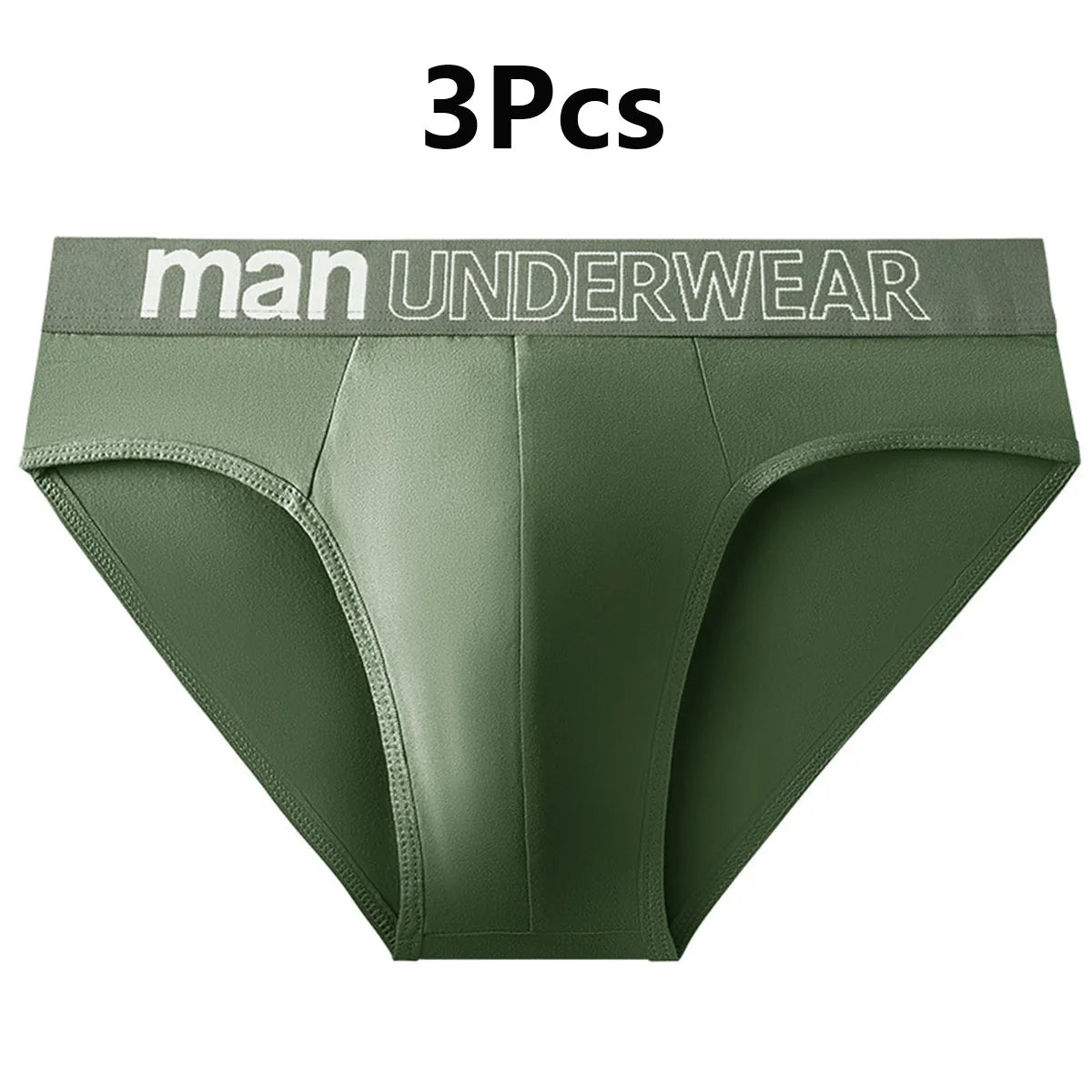 3 Pcs/Lot Men's Letter Briefs Underwear Comfortable Panties Shorts Sexy Gifts for Man Underpants