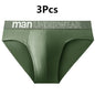 3 Pcs/Lot Men's Letter Briefs Underwear Comfortable Panties Shorts Sexy Gifts for Man Underpants