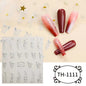 1PCS Marbled Nail Sticker 3D Abstract Lines Sticker Nail Art Supplies Nail Decals Y2K Laser Butterfly Ladies Nail Art Decoration