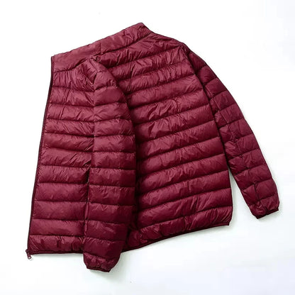 Men's All-Season Ultra Lightweight Packable Down Jacket Water and Wind-Resistant Breathable Coat Big Size Men Hoodies Jackets