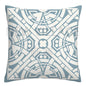 Lake blue white geometric linen pillowcase sofa cushion cover home decoration can be customized for you 40x40 45x45 50x50 60x60