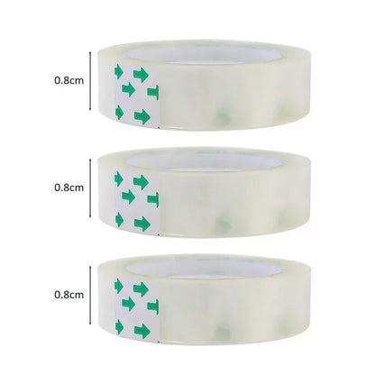 10/5/1 Rolls Premium Transparent Tape 0.8cm 1.2cm 1.8cm Multifuntion High-viscosity Adhesive Tape for Gift Wrapping Packing