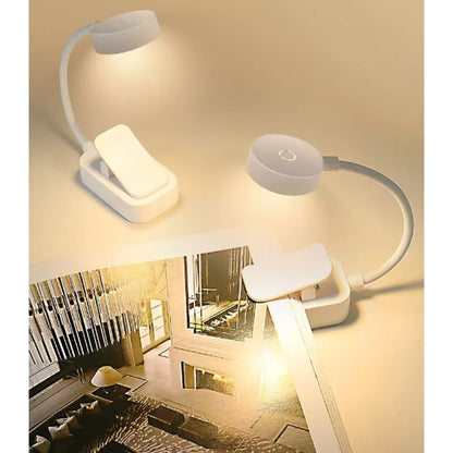 USB Reading Light, 3 Color Modes Adjustable Eye Protection LED Book Light for Bedside, Portable Office Study Night Lamp,