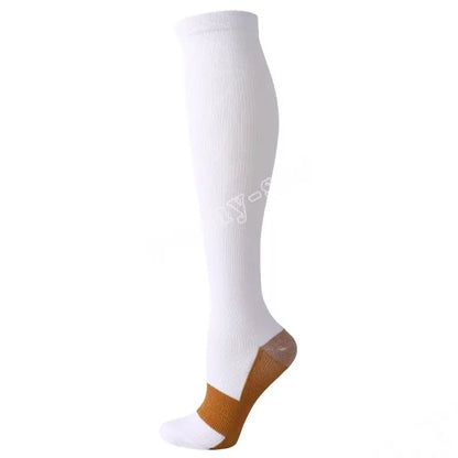 19 Styles Compression Stocking Blood Circulation Promotion Slimming Compression Socks Anti-Fatigue Comfortable Solid Color Socks