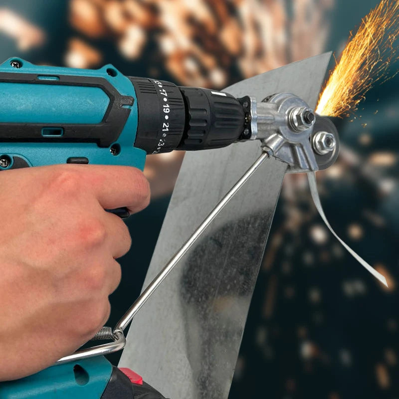 Electric Drill Convert Shears Plate Cutter Metal Sheet Cutter Tool Free Cutting Tool Nibbler Sheet Metal Cut Electric Scissor