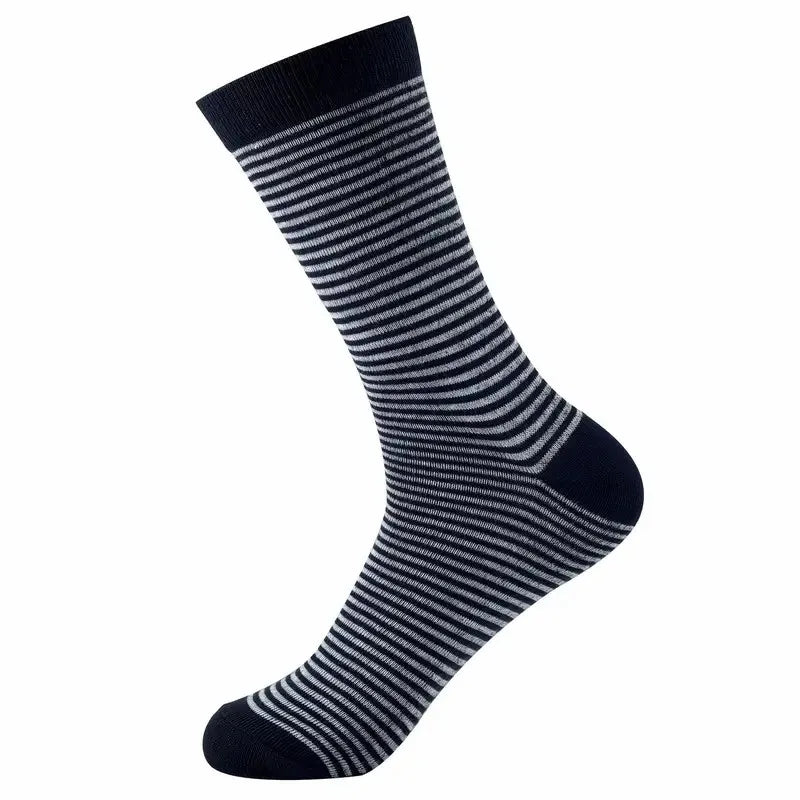 1/5 Pairs Men diamond Pattern Business Mid Tube Socks Anti Odor Sweat Absorbing Comfortable Breathable All Season Casual Socks