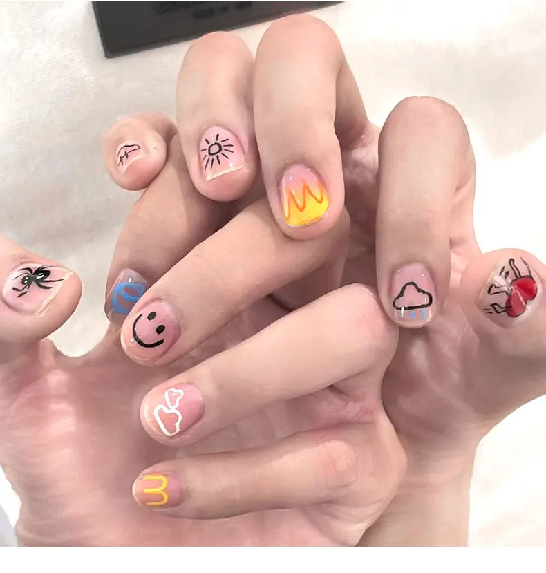 Nail Art Markers Customised Specialised Needle Tube Nail Art Pens Hand-Drawn Outline Pen Acrylic Paint Pen Set Acrylic Paintbrus
