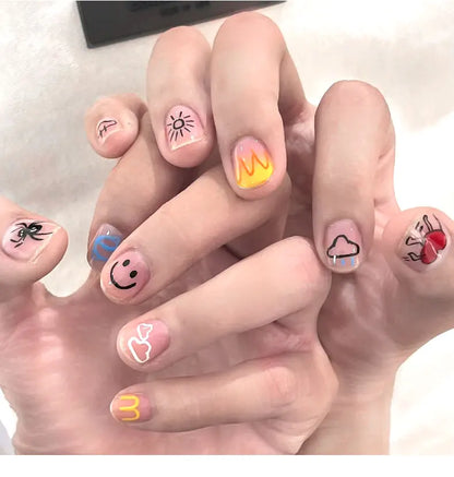 Nail Art Markers Customised Specialised Needle Tube Nail Art Pens Hand-Drawn Outline Pen Acrylic Paint Pen Set Acrylic Paintbrus
