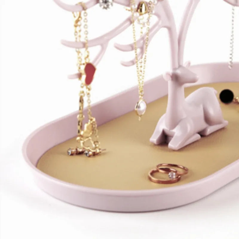 Antler Jewelry Storage Rack Smooth Deer Horn Jewels Display Shelf Rings Earrings Small Accessories High Quality Showing Stand