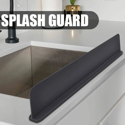 Silicone Sink Splash Guard Kitchen Sink Washbasin Water Barrier Sink Splash Cover with Suction Cup Kitchen Utensils