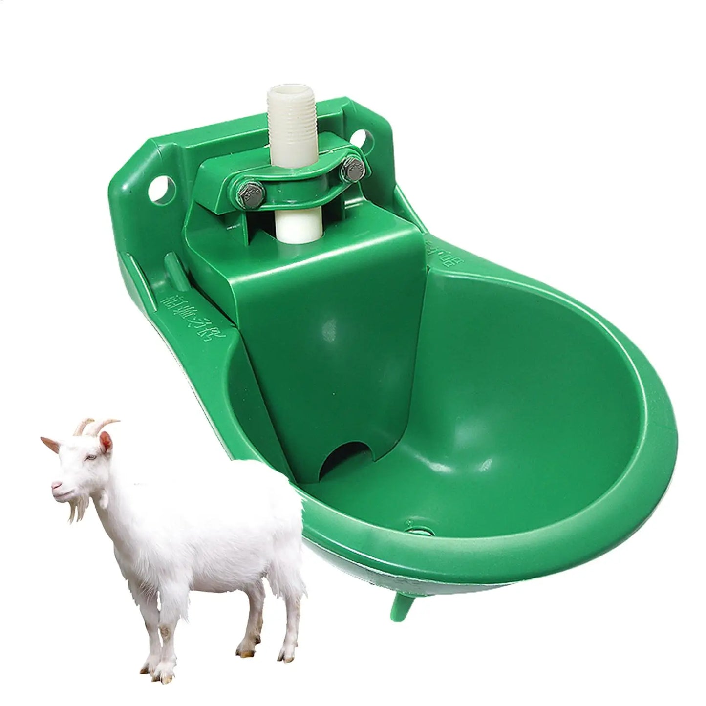Goat Water Trough Horse Waterer Fountain Drinker Container 500ml Tank for Farm Poultry Dogs Chicken Coop Cattle Pet Sheep