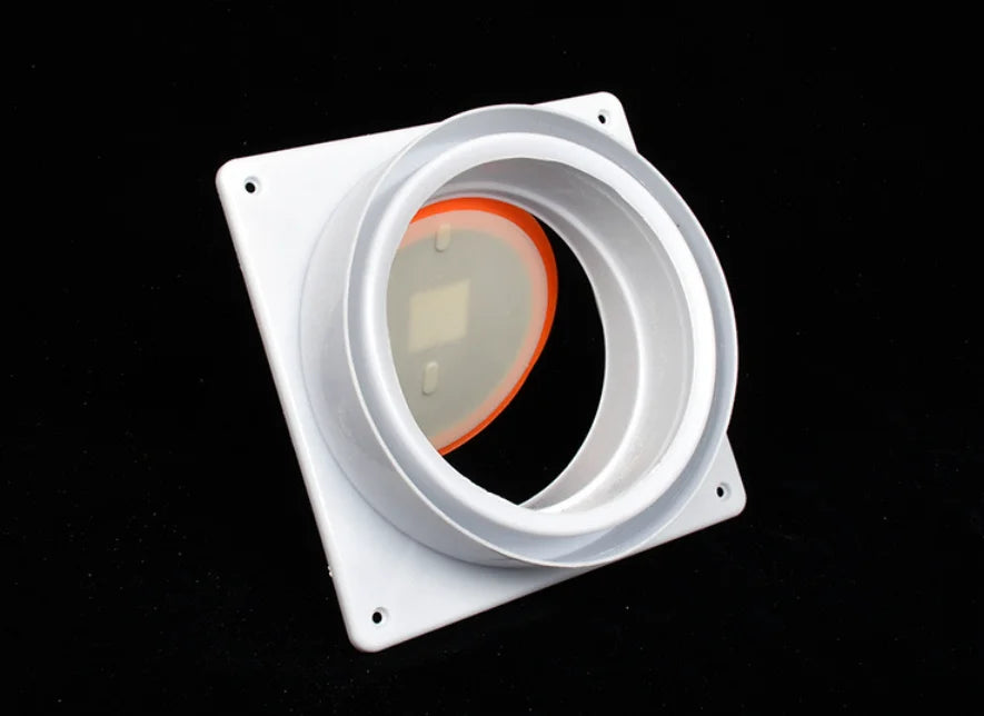 1PCS Bathroom Check Valves Pipe Ventilator Air Valve Backdraft Damper Duct Preventer Backflow Back Draft Damper Home Improvement