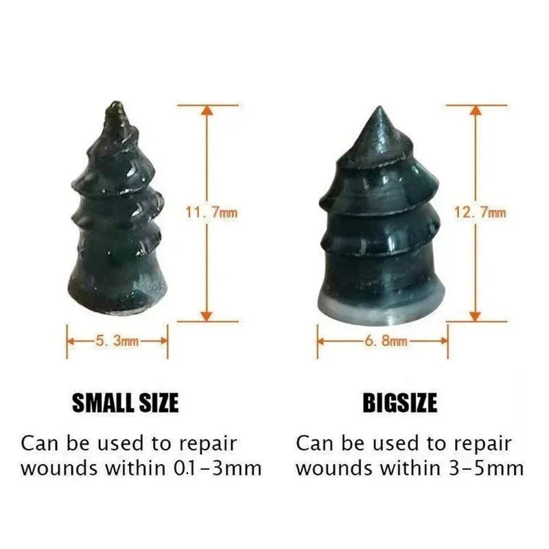 Car Tire Repair Nail Vacuum Tyre Screw Rubber Patch Car Wheel Universal Puncture Repair Kit Car Motorcycle Tubeless Nails Tool