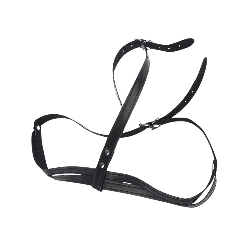1Pcs Leather Strap On Lesbian Erotic Bra Brassiere Adult Breast BDSM Bondage Sexy Lingerie Sex Toy Accessories For Womenproduct