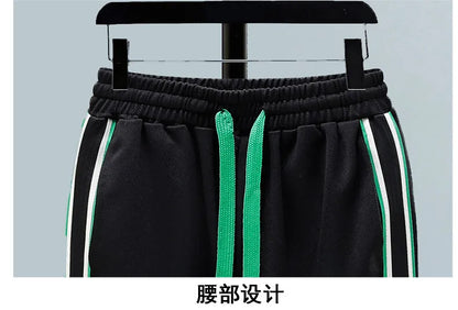 High Quality Running 2 Piece Set Hooded Jacket+Sweatpants Cardigan Long Sleeve Casual Tracksuit Men Sport Brand Clothing Suit