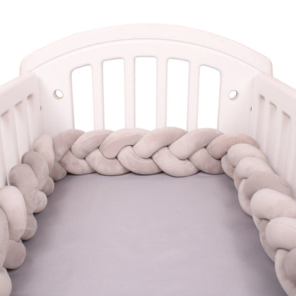 1-4M Baby Bumper Bed Braid Knot Pillow Cushion Bumper for Infant Crib Protector Cot Bumper Room Decor Crib Bedding Braid Set