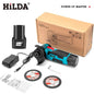 HILDA 12V/3 Inch Lithium Electric Angle Grinder Mini Small Household Handheld Cutting Machine Polishing Machine