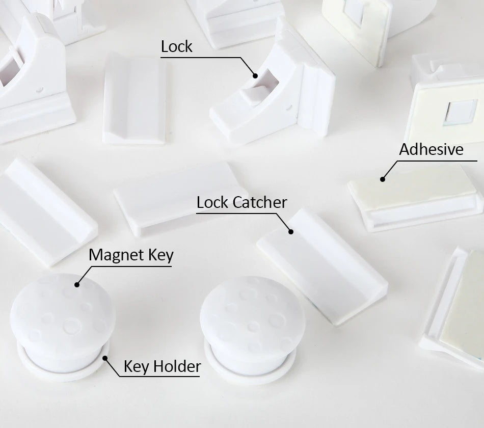 No Drills, No Tools Required - Our Magnetic Child Safety Locks are Easy to Install and Perfect for Cabinets and Drawers