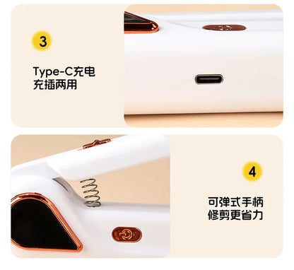 Electric Pet Nail Grinder Low Noise Rechargeable Pet Nail Trimmer Painless Paws Grooming Smoother Nail File Clipper