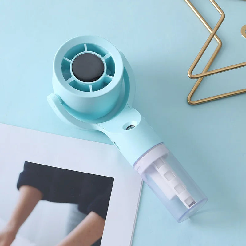 2026 Portable Handheld Spray Fan,Water Spray Mist Fan,Student Dormitory Mini Fan,Summer Supplies, Cooling Tools Outdoor Fan