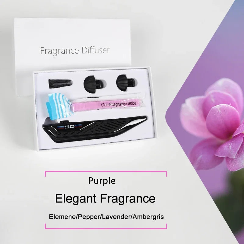 Car Air Fresheners F10 F30 Fragrance Holder Refill Strips Car Air Freshener Perfume Diffuser Blade Shape Vent For BMW