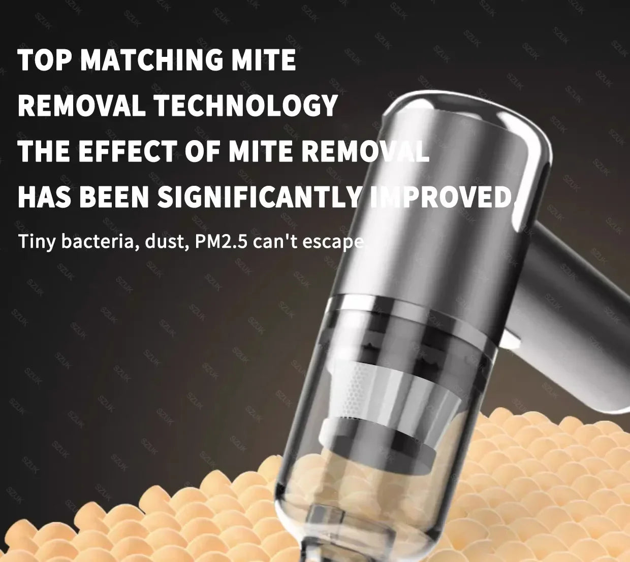 SZUK 148000PA Car Vacuum Cleaner Strong Suction Cordless Handheld Cleaning Machine Wireless Mini Portable Vacuum Cleaner for Car