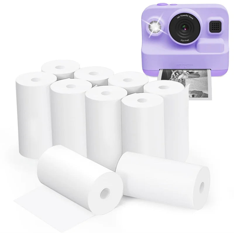 1/5 Roll High Quality Mini Pocket Printer Paper Portable Children Camera Self-Adhesive Photo Paper Home Thermal Printer Supplies