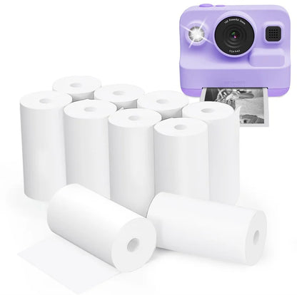 1/5 Roll High Quality Mini Pocket Printer Paper Portable Children Camera Self-Adhesive Photo Paper Home Thermal Printer Supplies