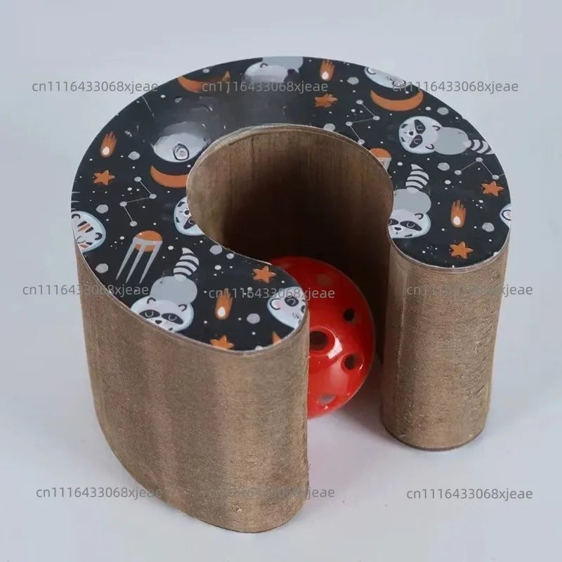 Organ Cat Scratch Board Cat Toy with Bell Grinding Claw Climbing Frame Scratch Cat Scratcher Lounge Bed