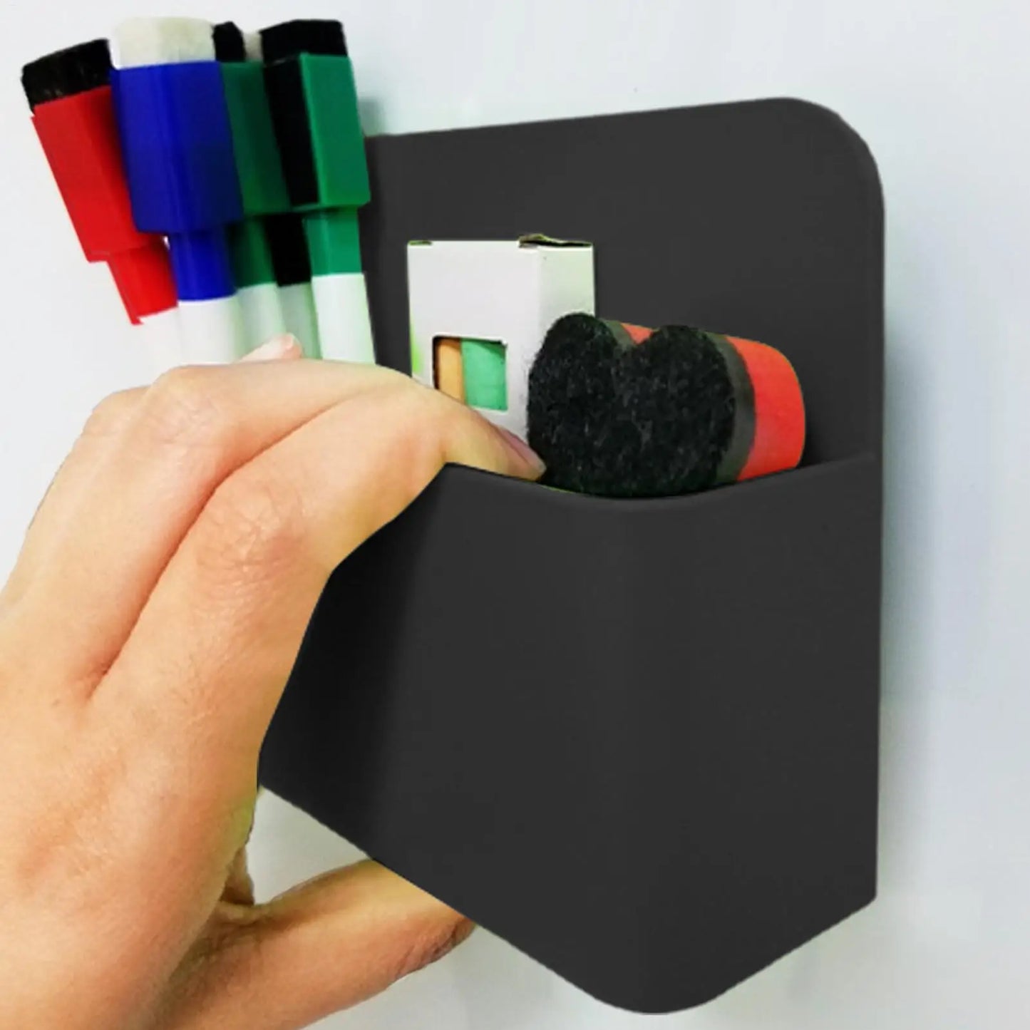 Magnet Pen Holder Magnetic Pen Cup Pencil Holder Fridge Pen Holder Storage Organizer Marker Holder For Refrigerator Cabinet