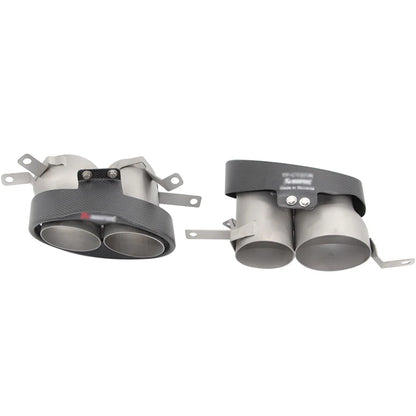2 Teile/Los Kohle Faser Auspuffspitze für Audi A3 A4 A5 A6 A7 RS3 RS4 RS5 RS6 RS7 Schall Dämpfer Spitze Endrohr Auspuff Anlage