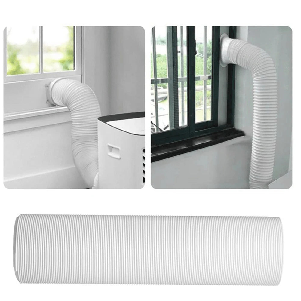 1.5/2M Portable Flexible Conditioner Exhaust Hose Tube/13/15cm Exhaust Pipe Hose Connector Interface for Mobile Air Conditioning
