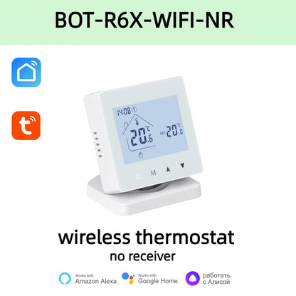 Beok Wireless Thermostat Controller Heating Wifi Smart Home 8-Channel Heating System for Gas Boiler Water Floor Actuator