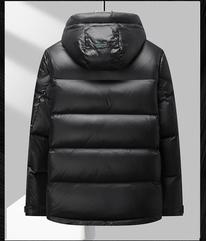 2023 New Gloss Down Jacket Men Plush Winter Warm Jackets Men Windproof light Down Jacket Men 90% Duck Down Coat Male